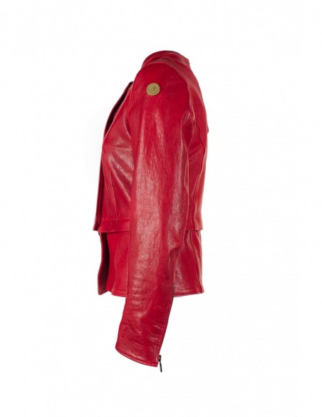 Brutus Line Jacket Woman Red Side